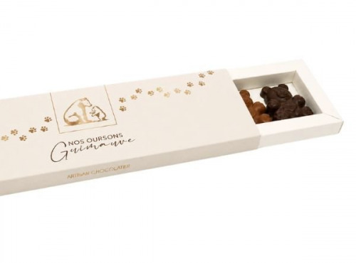 Maison Sailler Berthaz - Coffret d’oursons guimauve au chocolat noir et au lait