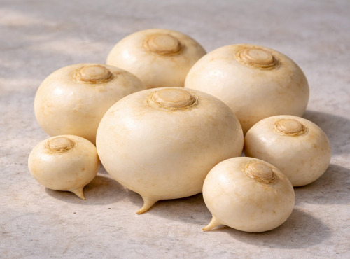 Nature et Saveurs - Ferme Aquaponique et Permacole Astérienne - Navets polaires – racines pures, calibre naturel