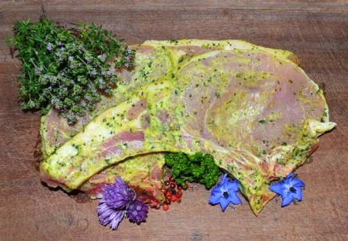 Ferme Joos - Côtes de porc marinées x 2 : la Ferme du Grommendyck