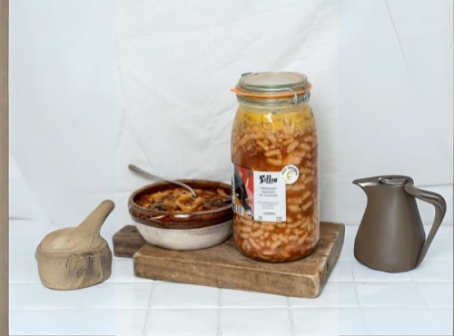 Sillon Conserverie - Cassoulet, Saucisses de Couenne et Manchons de Canard 3Kg