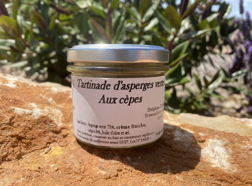 Asperges Guirao - Tartinade d'asperges vertes aux cèpes