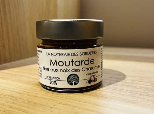 La Noyeraie des Borderies - Moutarde fine aux Noix 100% origine France 🇫🇷   100g