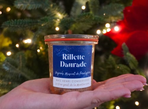 Mas Henri - Rillette de Noël Daurade sauvage, Pignons, Muscat de Frontignan 100g