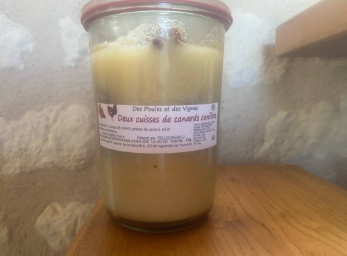 Des Poules et des Vignes à Bourgueil - Deux cuisses de canard confites