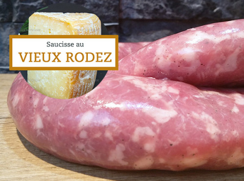 Cote2boeuf - [Précommande] Saucisse fraîche au Vieux Rodez sans nitrites