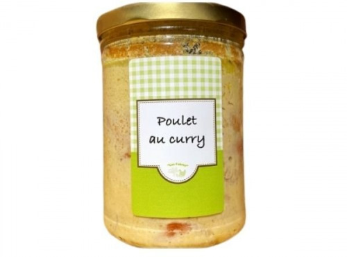 Ferme des Fabres, Vos Manges Gardiens - Poulet au Curry 750g