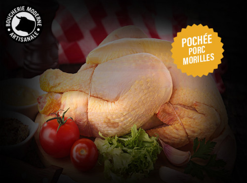 Boucherie Moderne - [Précommande] Poularde Farce PORC / Morilles POCHÉE