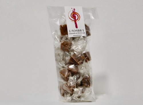 L'AMBR'1 Caramels et Gourmandises - Caramel Dégustation (mélange De 10 Parfums) - Sachet De 130g