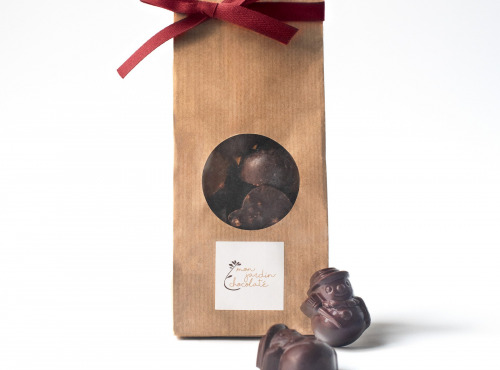 Mon jardin chocolaté - Bonhommes à croquer chocolat noisettes noir