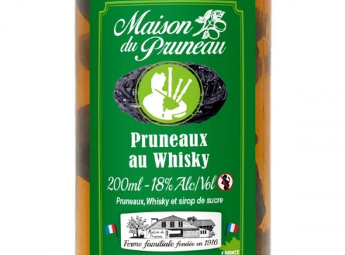 Maison du Pruneau - Cueillette du Gascon - Pruneaux d'Agen IGP au Whisky - Bocal de 200ml