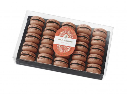 Invitation au Délice - Coffret Mono-parfum - 25 Macarons Chocolat