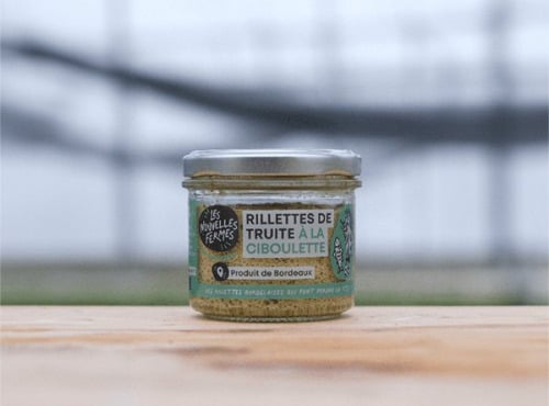 Les Nouvelles Fermes - Rillettes de truite à la ciboulette 12x90g