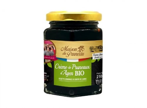 Maison du Pruneau - Cueillette du Gascon - Crème de Pruneaux Bio - Pot de 220g