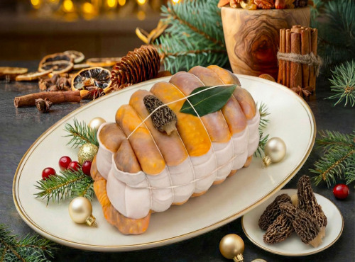 Maison Lascours - Rôti de Pintade farce aux Morilles - 1 kg