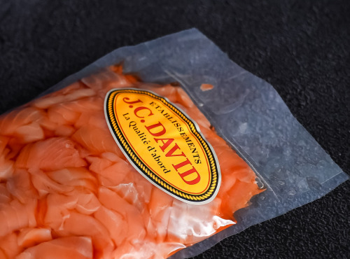 Etablissements JC David - Chutes de Saumon fumé à l'ancienne, flancs et queues parés 1kg