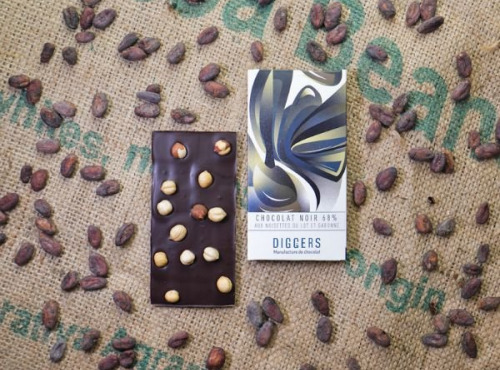 Diggers Manufacture de chocolat - Tablette chocolat noir 68% bean to bar