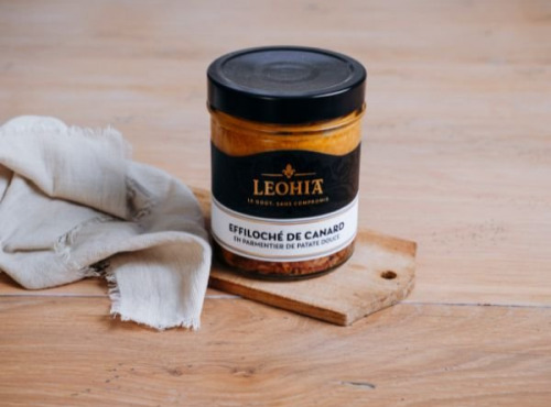 Leohia - Effiloché de Canard en Parmentier de Patate Douce 360G 
Version Nomade, prêt-à-déguster !