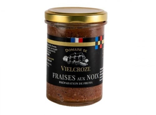 Domaine de Vielcroze - Confiture de Fraise aux Noix - 210 GR