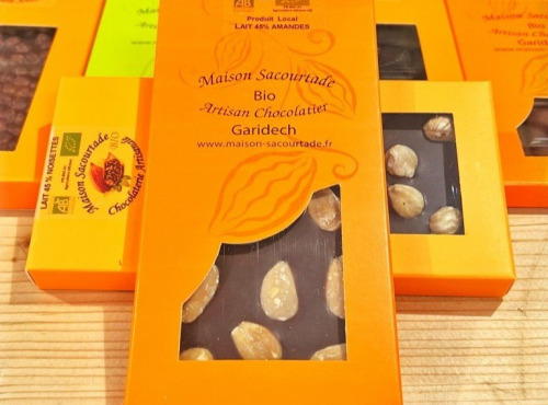 Ferme des Fabres, Vos Manges Gardiens - Chocolat BIO lait amandes 100g