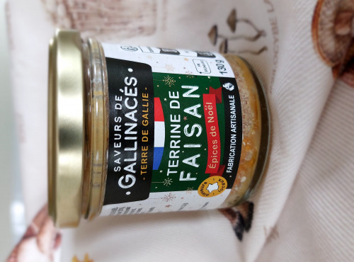 Terre de Gallie - "RECETTE DE FETES" TERRINE DE FAISAN AUX EPICES DE NOËL