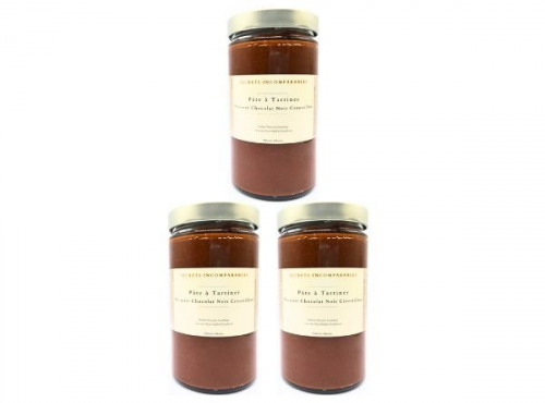 Secrets Incomparables - Pâte à Tartiner Noisette du Piémont IGP Chocolat Noir Croustillant (Offre -5%: 720gx3)