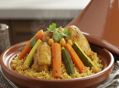Le Paradis d'Escargot - Couscous poulet avec ces légumes