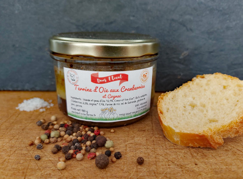GAEC Villeneuve - Boeuf à la ferme - Terrine de foie d'oie aux Cranberries et au Cognac