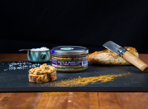 ONAKE - Le Fumoir du Pays Basque - Rillettes Saumon Confit au Piment d'Espelette - BIO