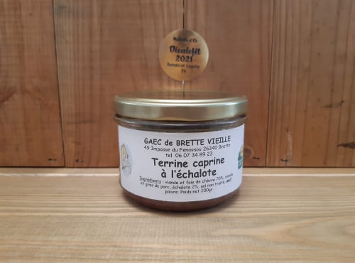 Gaec de Brette Vieille - Terrine Caprine à l'échalote - 200g