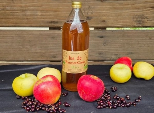 Le verger bio de Quinsac - Jus de pomme/cassis 1L BIO et DEMETER