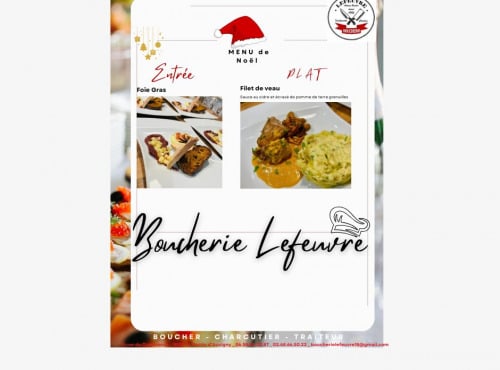 Boucherie Lefeuvre - [Précommande] Menu de Noel foie gras et filet de veau