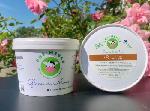 Glaces de Meuse - Crème Glacée "Cacahuète" - 360gr