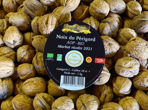 Ferme de Pleinefage - Noix BIO  du Périgord AOP - Variété MARBOT - Calibre +32 - Récolte 2024 - Filet de 1Kg