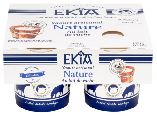 Bastidarra - Ekia - Yaourt Nature 4*125 gr