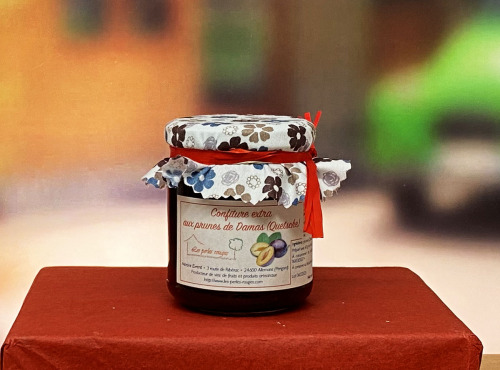 Les Perles Rouges - Confiture Extra Aux Prunes De Damas (quetsche)