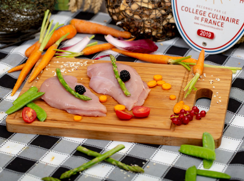 La ferme Grandvillain - Filets de Pintade Fermière - Découpes Nature - 2 X 100 G