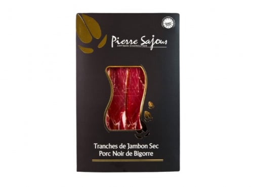 Atelier Pierre Sajous - Tranches de Jambon de Porc Noir de Bigorre AOP 24 mois 100g