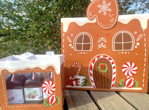 Ferme Sinsac - sac cadeaux de noël thème Pain d'épices (grand format)