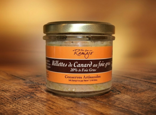 Maison Ramajo - Rillettes de canard au foie gras 100g