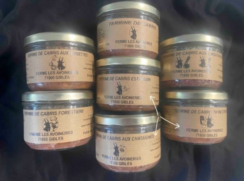 Ferme les Avoineries - Assortiment de 3 terrines de chevreau "Condiments"