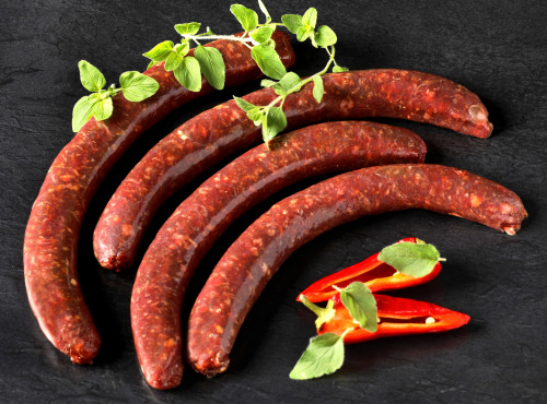 Bisons d'Auvergne - MERGUEZ 100% Viande de Bison douces et parfumées