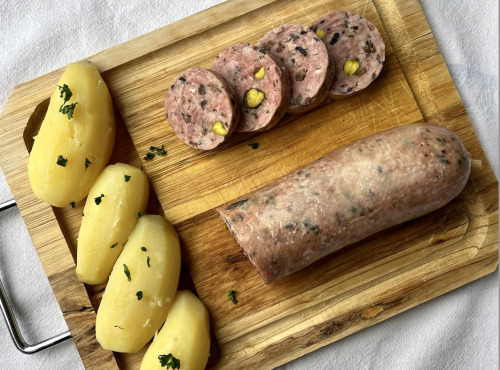 Venandi Sauvage par Nature - Saucisson à cuire de sanglier aux morilles et pistaches- 500g