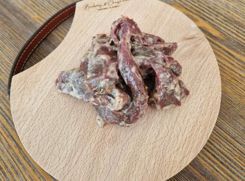L'Atelier du Loup - Emincés de Cerf/Biche Marinés Crème et Girolles x 500 gr