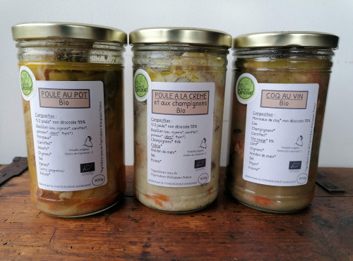 Ferme de Carcouet - Plats cuisinés bio - 3 x 900 g
