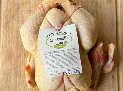 Ferme du Vidalies - [Précommande] Noël - Chaponnette (poularde castrée) ≈ à kg