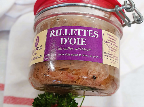 Ferme de la Paumerais - CONSERVE DE RILLETTES D'OIE (x1) - 180 Gr