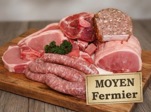 Ferme de la Paumerais - COLIS DE PORC "MOYEN FERMIER" - 13Kg