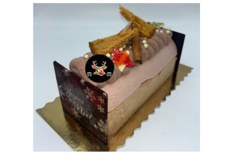 Traiteur Gourmet d'Alsace - Bûche de Noël glacée Quetsch 10 - 12 pers