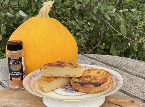 Ferme Sinsac - Flan aux courges et saveurs pain d épices 21 cm pour 4 personnes