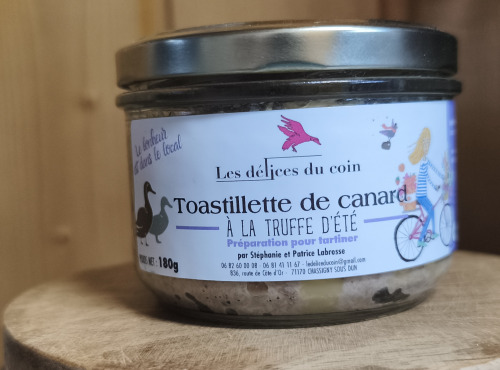 Les Délices du Coin - Toastillette de canard à la truffe d'été 180g